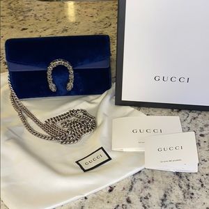Gucci Dionysus Royal Blue suede super mini bag